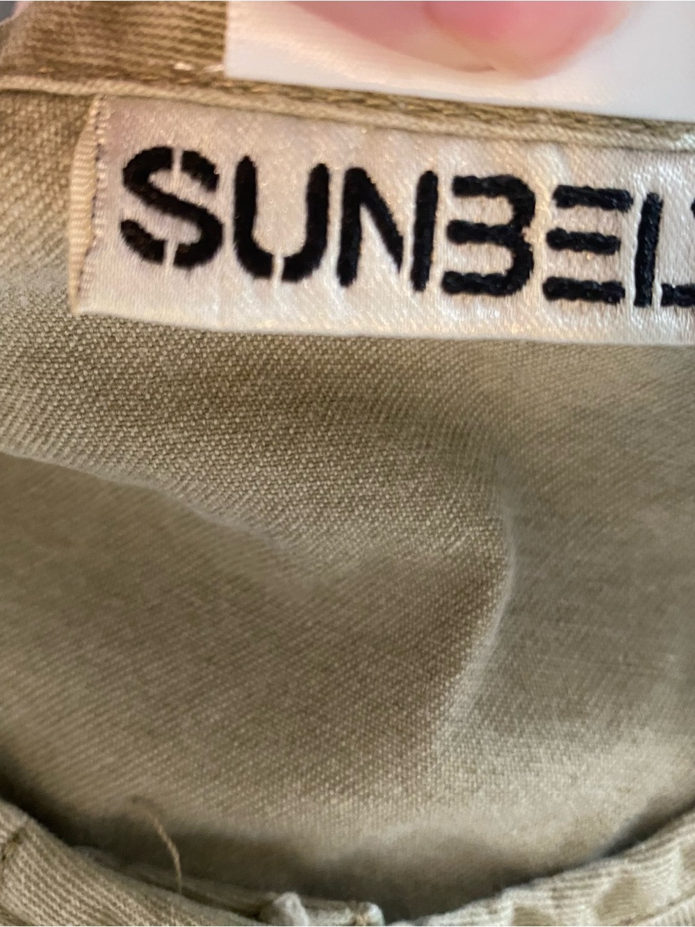 Sunbelt Olive Green Button-Front Maxi Dress with Embroidered Patch - Picture 9 of 11